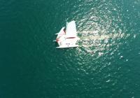 aerial photo nadir sailing yacht